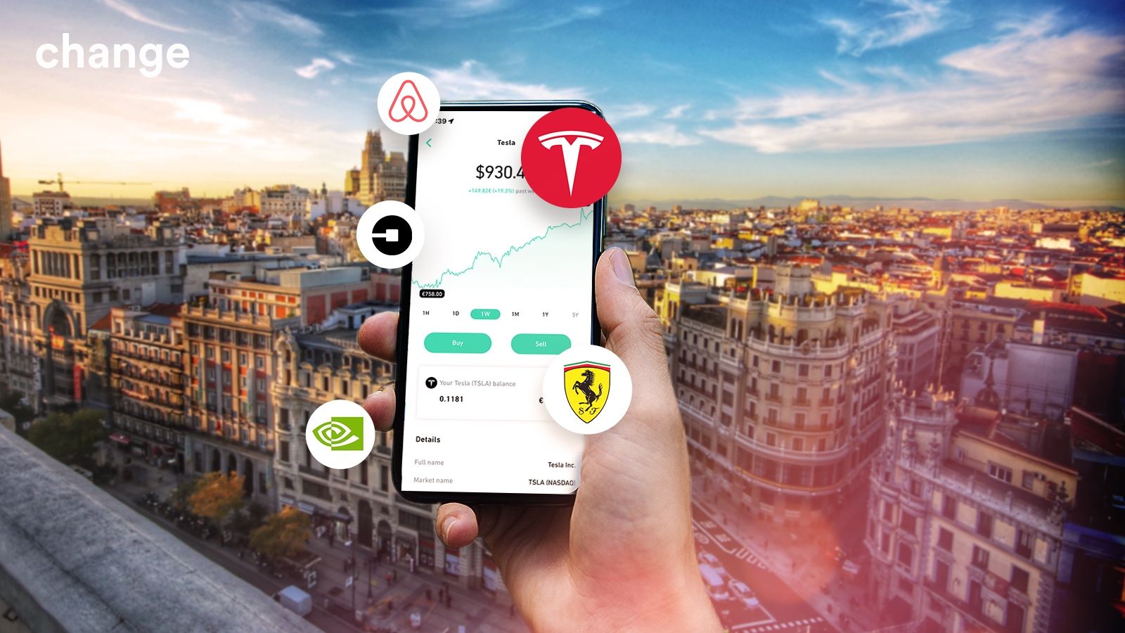 Change lanza en su aplicación móvil más de 30 acciones sin comisiones y con un importe mínimo de 10 euros